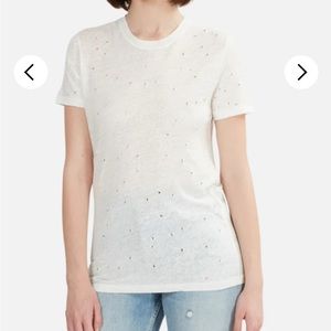 Iro Ecru Linen Clay T-shirt, S